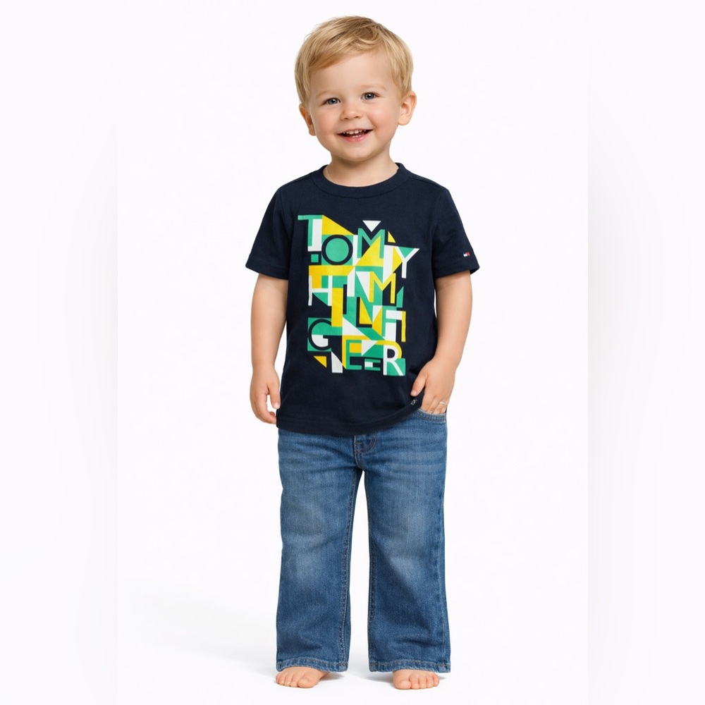 NWT Tommy Hilfiger Basic‎ Navy Short Sleeve Tee
